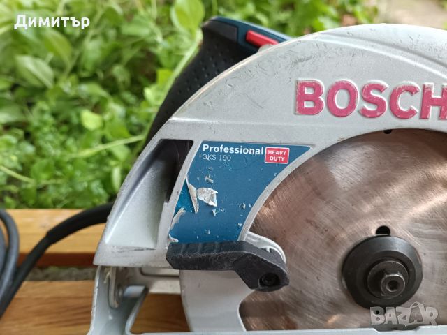 Ръчен циркуляр Bosch Professional GKS 190, 1400W, снимка 2 - Други инструменти - 46687320