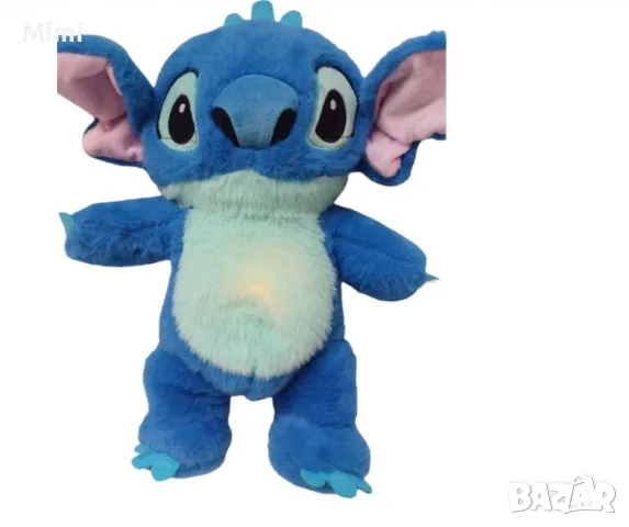 Stitch, плюшена бебешка играчка, с мелодия и светлина, снимка 2 - Плюшени играчки - 48910083