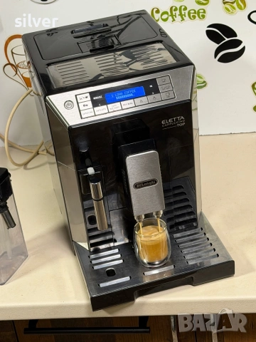 Кафемашина кафе автомат delonghi ELETTA cappuccino с гаранция, снимка 3 - Кафемашини - 53456740