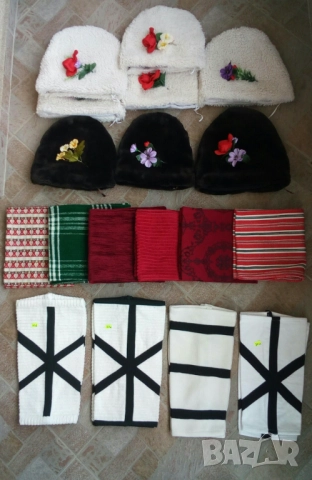 Мъжки бели калпаци за народно творчество, снимка 7 - Други - 51664954