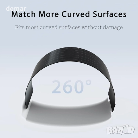 XINPUGUANG 50W 12v Гъвкав соларен панел, монокристален, 102,5х25х0,3см, снимка 5 - Друга електроника - 51865891