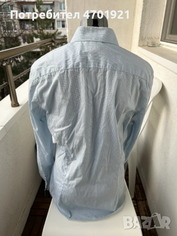 Мъжка синя риза Verri, снимка 7 - Ризи - 53136901