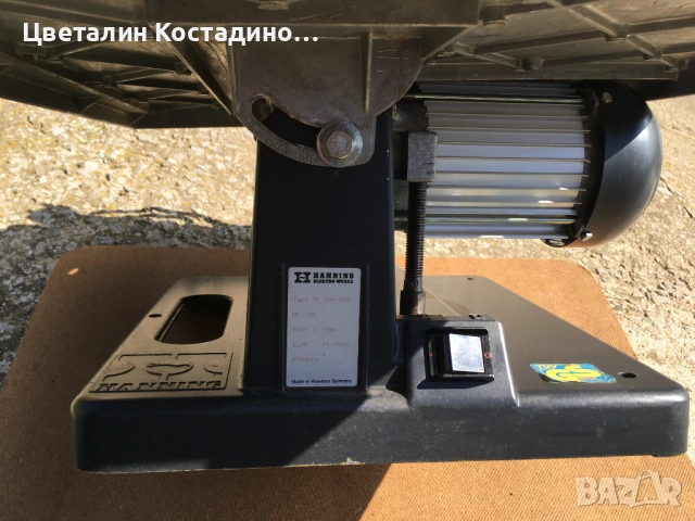 немски настолен циркуляр "Hanning", снимка 9 - Триони и циркуляри - 53650132