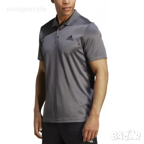 Мъжка тениска ADIDAS Designed To Move 3-Stripes Polo Grey, снимка 1 - Тениски - 48843823