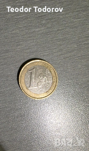 Продавам Френска монета от 1 евро, издадена през 1999 г., снимка 3 - Нумизматика и бонистика - 53700154