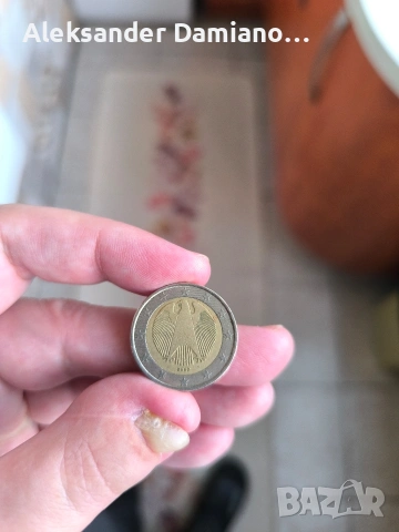 Монета от две евро Германия 2002, снимка 2 - Нумизматика и бонистика - 53016156