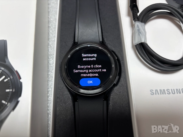 Перфектен! Смарт Часовник Samsung Galaxy Watch 4 Classic 46mm R890 - Black, снимка 4 - Смарт часовници - 52304158