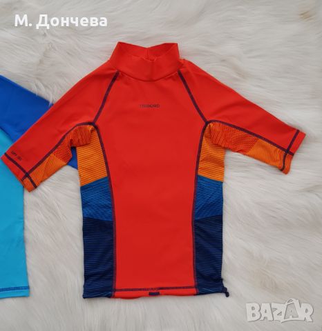 Плажни блузи UPF 50+ и бански за момче 7-8 години, снимка 7 - Детско бельо и бански  - 45694782