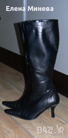 Ефектни ботуши от изкуствена кожа, снимка 2 - Дамски ботуши - 52201215