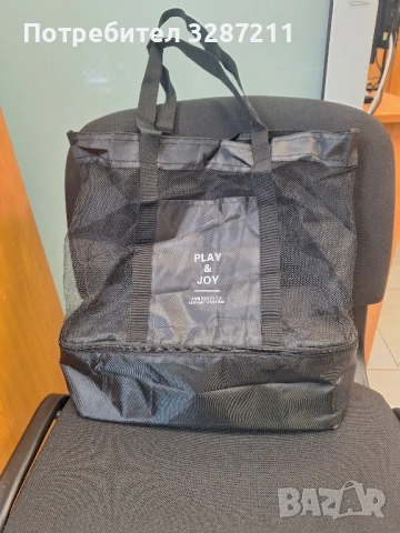 Чанта за плаж с термо отделение, снимка 2 - Чанти - 50999324