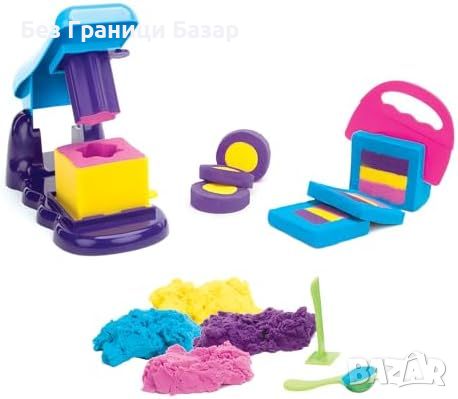 Нов Playfoam Magic Sand за деца 3+ години, сет с инструменти и цветен пясък , снимка 7 - Пластелини, моделини и пясъци - 45983570