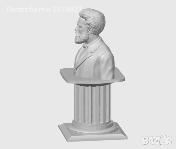 ХРИСТО БОТЕВ (бюст, статуетка), снимка 4 - Статуетки - 53453606