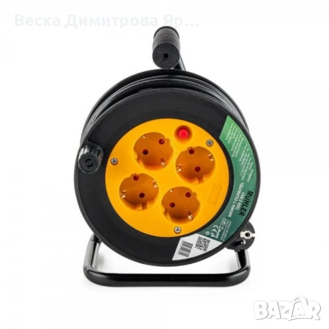Muhler удължител с макара, 4 гнезда, дължина 15м, снимка 6 - Други стоки за дома - 51254633