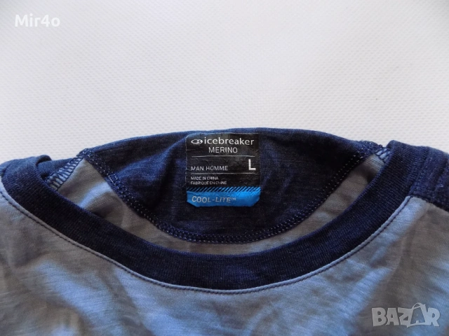 блуза icebreaker merino wool фанела горнище худи елек яке суичър планина туризъм мъжка оригинална L, снимка 5 - Спортни дрехи, екипи - 44168294