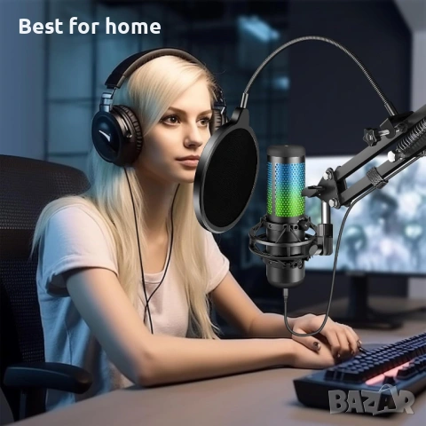 Професионална маска за поп филтър Aokeo за микрофон Blue Yeti и всякакви други, снимка 2 - Микрофони - 53445228