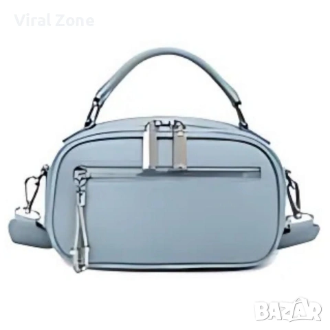 Модерна дамска чанта с ципове в различни цветове, снимка 9 - Чанти - 53290544