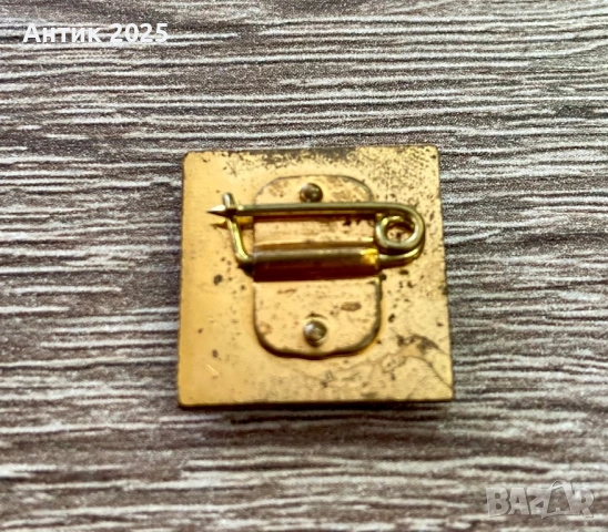 Значка с портрет на Владимир Ленин, СССР, месинг, снимка 2 - Колекции - 53619683