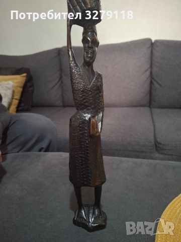 Африканска статуетка, снимка 4 - Статуетки - 51887937