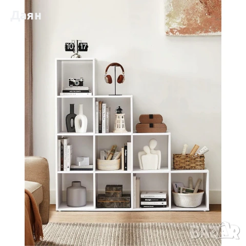Етажерка VASAGLE Стълба 10 Cube, библиотека , снимка 3 - Етажерки - 53281468