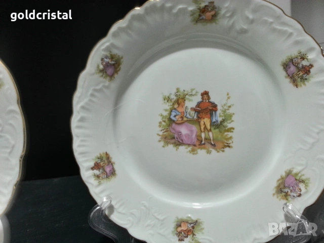 Стар полски порцелан чинии, снимка 6 - Антикварни и старинни предмети - 53298893