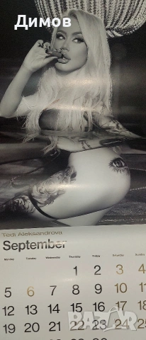 Лот календарчета и листове от големи календари, снимка 16 - Антикварни и старинни предмети - 53853629