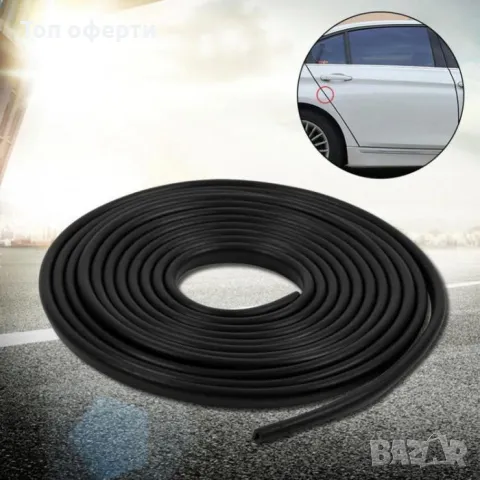 Протектор лайсна за врата-1553 ЧЕРЕН / НИКЕЛ, снимка 2 - Аксесоари и консумативи - 49337815