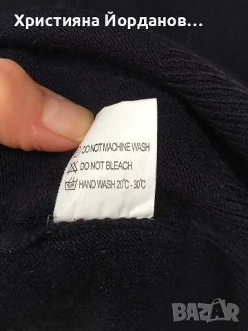 100% кашмир Поло пуловер, ХХЛ, снимка 5 - Пуловери - 52723250