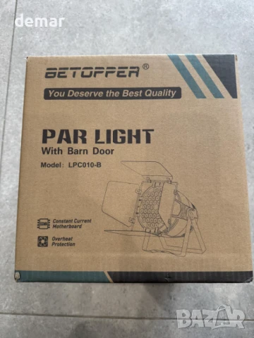 Сценично осветление с ламели Betopper 200W, CRI/RA>90 RGBW 4в1,5000 Lm, снимка 8 - Светкавици, студийно осветление - 50756381