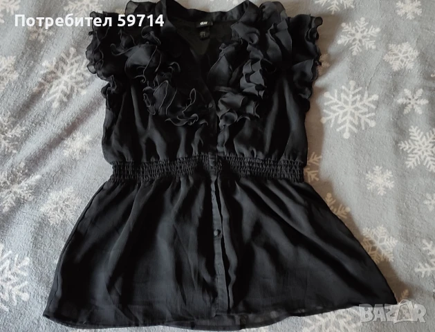 Елегантна блуза с дипли