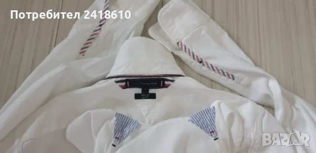 Tommy Hilfiger Stretch Pique Cotton Slim Fit Mens Size S НОВО! ОРИГИНАЛ! Мъжка Риза!, снимка 17 - Ризи - 49336895