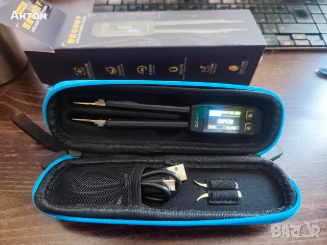 Поялник FNIRSI HS-01 + подарък, снимка 7 - Друга електроника - 53163384