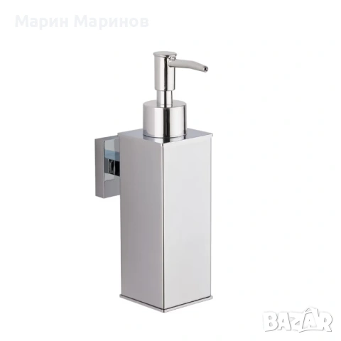 Стенен дозатор за сапун от неръждаема стомана за домашен декор – Хром Търгът