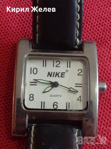 Унисекс часовник NIKE QUARTZ с кожена каишка перфектно състояние 43893, снимка 2 - Дамски - 45002420