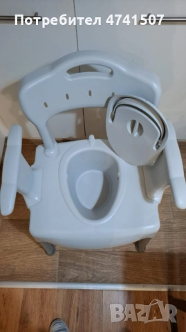 Heизползван Комбиниран стол за баня и тоалет Etac Swift, снимка 4 - Столове - 53520890