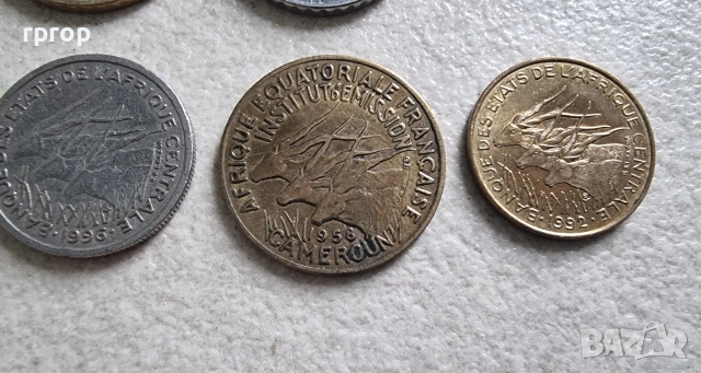Централна Африка . 6 бр., снимка 8 - Нумизматика и бонистика - 42243246