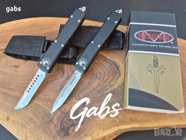 Автоматичен нож MICROTECH Ultratech ,два модела,светло острие, снимка 3 - Ножове - 53806663