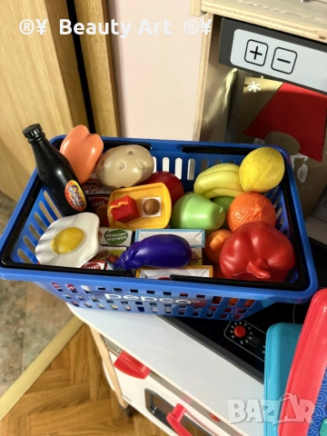 Детска дървена кухня Lidl + аксесоари подарък, снимка 11 - Образователни игри - 53849425