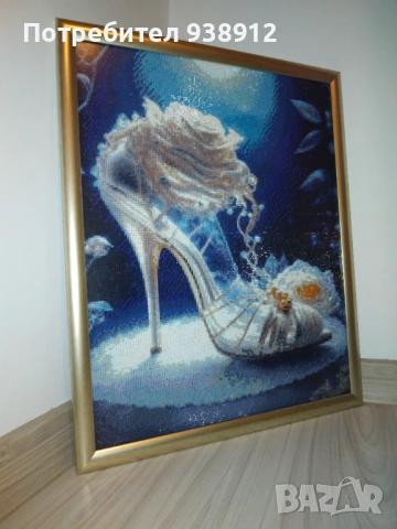 Диамантена картина "Стъклена обувка"