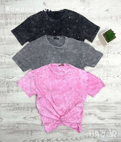 Розова тениска и панталонки , снимка 2 - Комплекти - 45776536