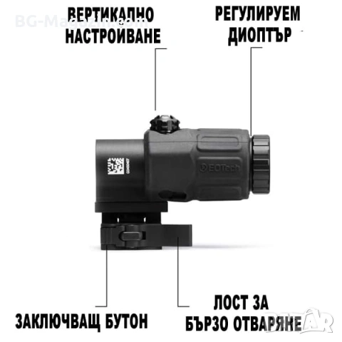 Оптичен увеличител за прицел 3x увеличение STS монтаж бързо освобождаване за пушка оръжие еърсофт, снимка 14 - Оборудване и аксесоари за оръжия - 54027460