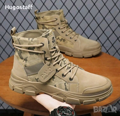 Нови мъжки кубинки камуфлажни непромокаеми боти ботуши тактически обувки N 45/46, снимка 4 - Мъжки боти - 52635455