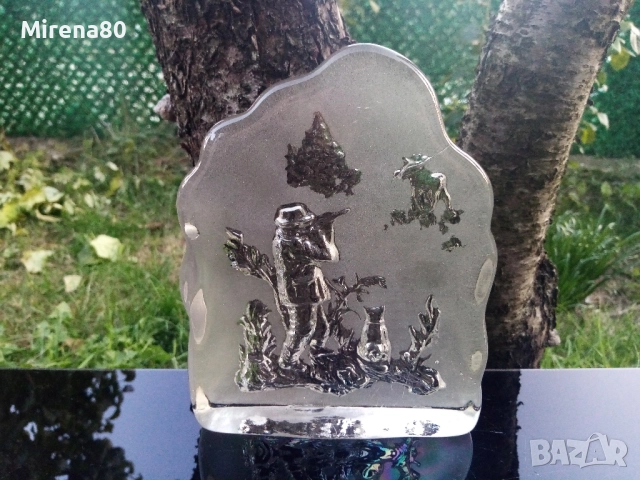 Кристално преспапие - за ловджии !