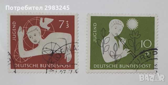 Германия 1956, снимка 1 - Филателия - 46412472