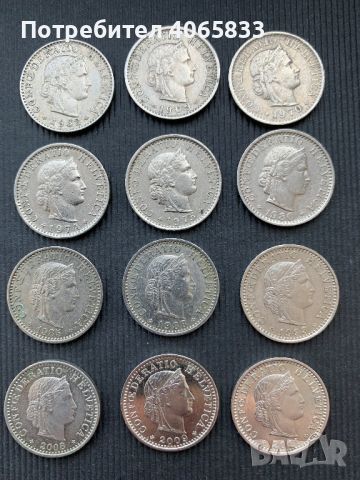 Лот монети от Щвейцария