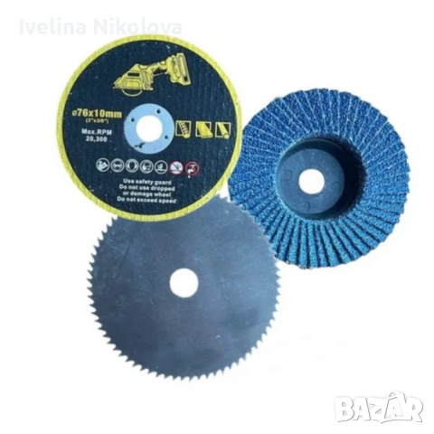 Мини ъглошлайф KraftRoyal 24V 6Ah с безчетков мотор и 2 батерии за бързо и прецизно рязане, снимка 2 - Ъглошлайфи - 53400130