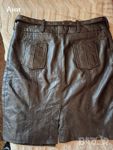 Дамски кожени поли естествена кожа, снимка 2 - Поли - 53705947