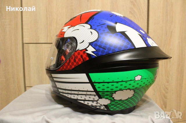 Каска AGV K1 Bang Multicolor, снимка 9 - Аксесоари и консумативи - 54059709