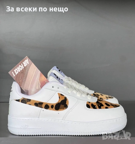 Nike Air Force 1 Дамски Бели Маратонки👟Дамски Спортни Обувки Найк Еър Форс 1 Код E1317, снимка 2 - Маратонки - 54141984