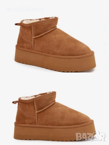 Дамски зимни боти от естествен велур Mairene, 3цвята , снимка 6 - Дамски боти - 53062957