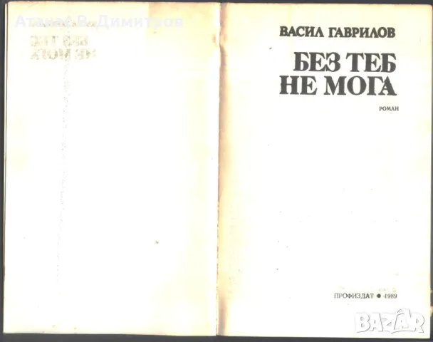 книга Без теб не мога от Васил Гаврилов, снимка 2 - Художествена литература - 47578073